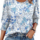 🏖️Womens 3/4 Sleeve T-Shirts Cute Crewneck Tees Blouses