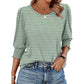 🏖️Womens 3/4 Sleeve T-Shirts Cute Crewneck Tees Blouses