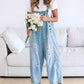 💖LAST DAY SALE 50% OFF💖Women's Cute Casual Button Jumpsuit Ripped Denim Overalls