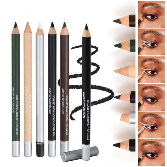 💗Set of 3pcs🎁Wooden Waterproof Long-Lasting Hard Eyeliner