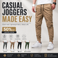 👖 50% OFF NOW! 🏃 Men's Casual Joggers – Drawstring Elastic Waist, Slim Fit & High Stretch – Perfect for All Seasons 🌧️