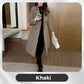 Elegant Women's Plush-Lined Trench Coat