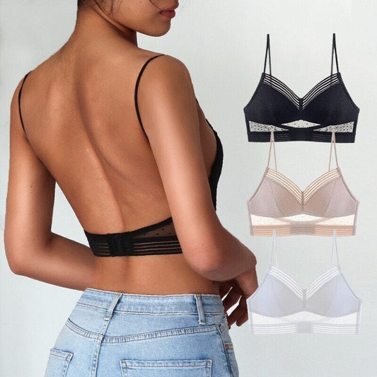 🔥49% Off✨Women's collection--Starry Bra - Low Back Wireless Lifting Lace Bra