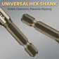 High-Strength 4-Flute Serrated Eccentric Drill Bit Kit