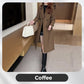 Elegant Women's Plush-Lined Trench Coat