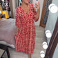 🌺2025 Summer Sale UP TO 65% OFF🥰Bohemian casual print V-neck waist wrap long dress
