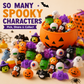 🎃 100PCS Halloween Mochi Squishy Toys – Cute Sensory Party Favors & Goodie Bag Fillers✨