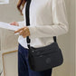 👜 Women Solid Color Crossbody Bag ✨ Multi-Pocket Zipper Fashion Daily Bag