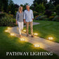 8-LED Solar Ground Lights for Outdoor Gardens