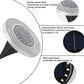8-LED Solar Ground Lights for Outdoor Gardens