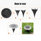 8-LED Solar Ground Lights for Outdoor Gardens