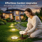 8-LED Solar Ground Lights for Outdoor Gardens