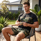 🌿40% OFF！🌲Men's Camouflage Print T-Shirt & Shorts Set