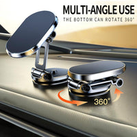 🥳2026 HOT SALE🥳💞50K+ SOLD! 🚗🛡️ Foldable Metal Magnetic Phone Holder – strong magnet holds phone steady, 360° rotation for perfect viewing angle. Keep your eyes on the road, not on your phone – safer driving starts here! 📱✅