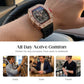 ⌚Men's Luxury barrel-shaped watch Rhinestone Embellished Watch