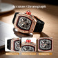 ⌚Men's Luxury barrel-shaped watch Rhinestone Embellished Watch
