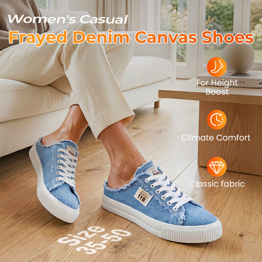 💐50% OFF! Women's Denim Slip-On Mules – Comfortable Sole & Casual Look 👟☀️