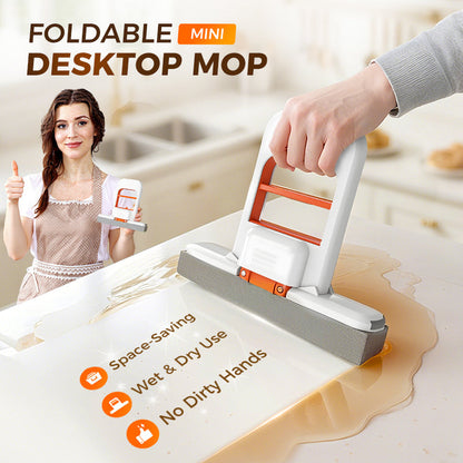 🧹Only £4.99!!⚡Mini Portable Self-Squeezing Mop✨Hands-Free Compact Cleaning Mop