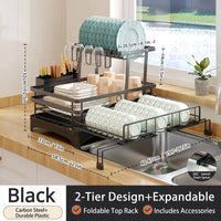 📢📢50% OFF !! ⏰Foldable Over Sink Dish Drying Rack