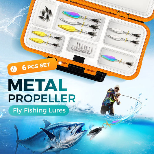 🎣⚡Metal Propeller Fishing Lure – Sharp Attraction, Smooth Rotation🎯