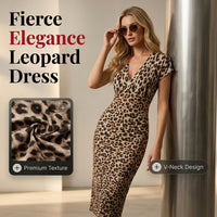 👗New arrival 40% OFF!🥰Women's V-Neck Leopard Print Dress