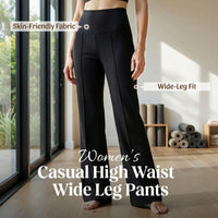 💞50K+ SOLD!☕🧘‍♀️Women's High Waist Wide Leg Pants – Your everyday essential. 🧵