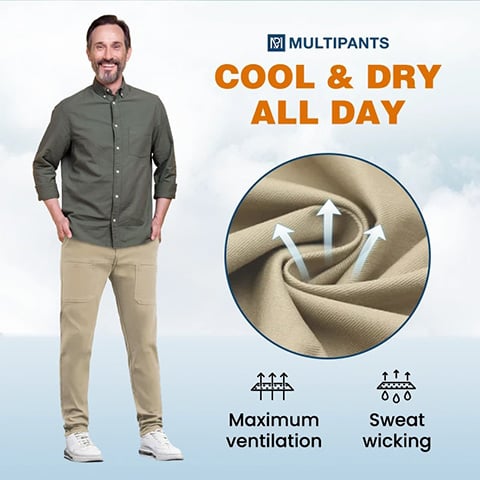 🔥2025 New  MultiPants👖MultiPants – High Stretch Multi-pocket Durable Cargo Pants