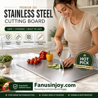 🥩🥦304 Stainless Steel Cutting Board