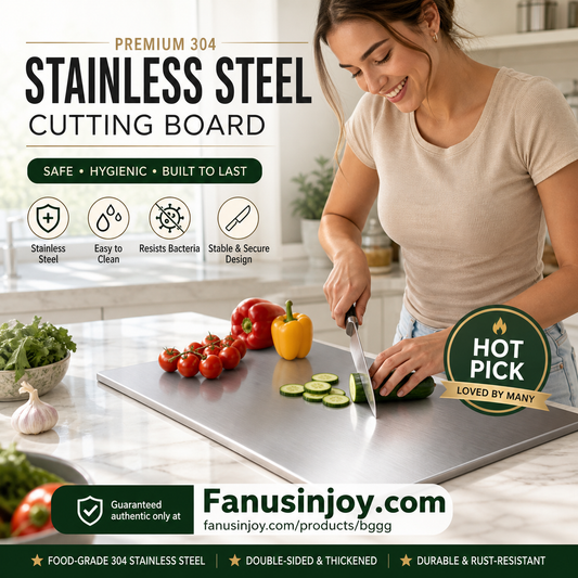 🥩🥦304 Stainless Steel Cutting Board