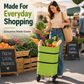 🎁Last Day Promotion 50% OFF🛒 Foldable Grocery Cart Bag – The Rolling Shopping Bag That Saves Your Back