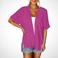 🔥Summer Hot Sale 40％ OFF🏳️‍🌈2026 New Stylish Flowy Short Sleeve Cardigan✈️Buy 2 Free Shipping