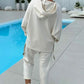 🔥Women's Two-Piece Solid Color Hooded Sweatshirt Set