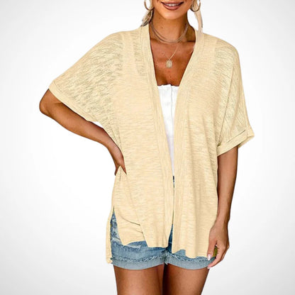 🔥Summer Hot Sale 40％ OFF🏳️‍🌈2026 New Stylish Flowy Short Sleeve Cardigan✈️Buy 2 Free Shipping