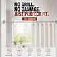 Create storage space anywhere anytime！Adjustable No-Drill Tension Rod