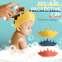 📢 LIMITED TIME 50% OFF! ⏰ Kids' Ear Protective Cap – Waterproof Shower Hat, Adjustable & Cartoon Crown Design ✨
