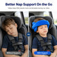 Kids Car Seat Head Support Strap｜Plush Padded Adjustable Nap Rest Band