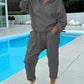 🔥Women's Two-Piece Solid Color Hooded Sweatshirt Set