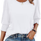 🏖️Womens 3/4 Sleeve T-Shirts Cute Crewneck Tees Blouses