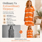👗Tie-dye Striped Short-sleeved Loose T-shirt Dress