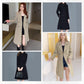 Elegant Women's Plush-Lined Trench Coat