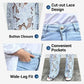 💃Summer fashion forward🌸🔥 Lace spliced jeans