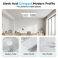 🌬️✨ Dual ceiling fan with LED light – modern design with remote control for the living room and bedroom