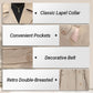 Elegant Women's Plush-Lined Trench Coat