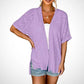 🔥Summer Hot Sale 40％ OFF🏳️‍🌈2026 New Stylish Flowy Short Sleeve Cardigan✈️Buy 2 Free Shipping