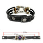☪️Glow-in-the-Dark Leather Zodiac Sign Bracelet For Men and Women (6.9/8.1 inches)♑️