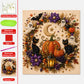 👻✨🎃 Halloween Pearl Painting Kit – 5D DIY Beaded Art Craft Set with Full Tools ✨ | Spooky Pumpkin, Witch & Black Cat Design 🕯️ | Festive Wall Decor & Unique Gift for Adults & Teens 🎁