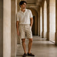 📢📢50% OFF !! ⏰Men's Cargo Shorts – Elastic Waist, Multi-Pocket, Durable 🍁