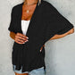 🔥Summer Hot Sale 40％ OFF🏳️‍🌈2026 New Stylish Flowy Short Sleeve Cardigan✈️Buy 2 Free Shipping