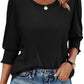 🏖️Womens 3/4 Sleeve T-Shirts Cute Crewneck Tees Blouses