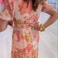 V-Neck Floral Maxi Dress